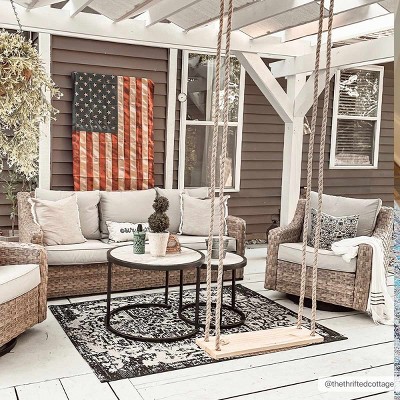 Hauteloom Charcoal Kilmacolm Indoor & Outdoor Rug