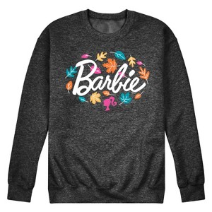 Men's - Barbie - Fall Leaves Graphic Fleece Sweatshirt - 1 of 4