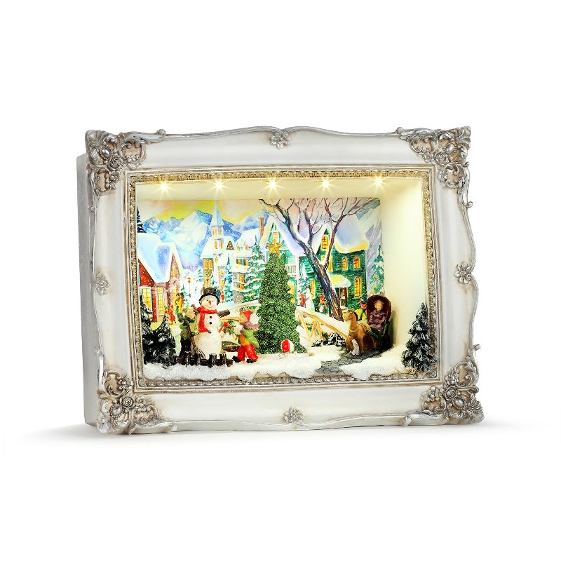 Mr. Christmas Animated Shadow Box Scene Animated Musical Christmas Decoration - Village, 1 of 6