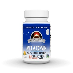 Melatonin 2.5mg Sublingual-Orange by Source Naturals, Inc.  -  120 Lozenge - 1 of 3