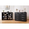 CAVINAS 9 Drawer Dresser Tall Dresser with Antique Handles Wood Chest of Drawers for Living Room, Hallway, Bedroom - 4 of 4
