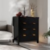 4 Drawer Dresser, Tall Wooden Dresser with Gold Handles - 4 of 4