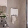 GlasFlength Bathroom Storage Cabinets Modern Medicine Cabinet with Towel Holder Elegant Simple Design for Bathroom, White, 5.1"*17.4"*20.3" - 2 of 4