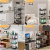 MaseiKar Rolling Utility Cart with Drawer, Utility Cart Made of Multifunctional Storage Organizer Tool for Kitchen, Bathroom, Living Room, Office - 4 of 4