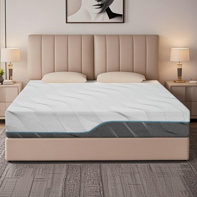 Dyonery 8" Extra Firm Twin Size Memory Foam Mattress, Medium - Extra Firm Dual Side Flippable Mattress for Back Pain,75" x 38"