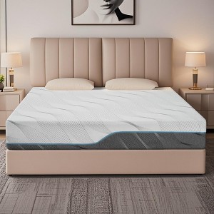 Dyonery 8" Extra Firm Twin Size Memory Foam Mattress, Medium - Extra Firm Dual Side Flippable Mattress for Back Pain,75" x 38" - 1 of 4