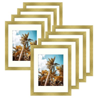 Golden State Art 11x14 MDF Picture Frame 0.71 Inch Thickness for 8x10 Picture - Pack of 8