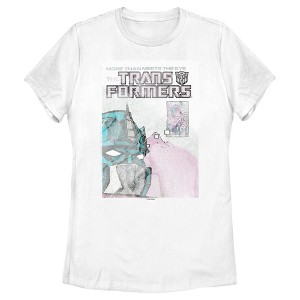 Women's Transformers Distressed Optimus Prime Poster T-Shirt - 1 of 4