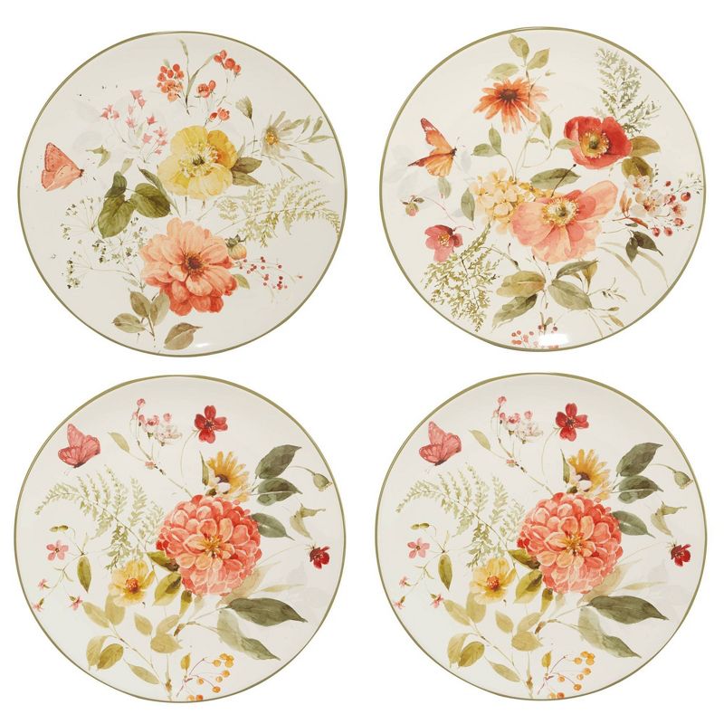 Set of 4 Nature&#39;s Song Assorted Dining Plates - Certified International, 1 of 8