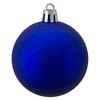 Northlight 60ct Shatterproof Matte Christmas Ball Tree Ornament Set 2.5" - Royal Blue - 2 of 3