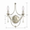 Crystorama Lighting Metro 2 - Light Sconce in  Antique Silver - 3 of 3