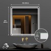 36"x36" LED Bathroom Mirror: Anti-Explosion, Rust-Resistant, Anti-Fog, Tri-Color - Essential Accessory - 3 of 4
