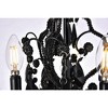 Elegant Lighting Karter Collection Pendant D9.5 H12.2 Lt:3 Polished Black Finish - 4 of 4