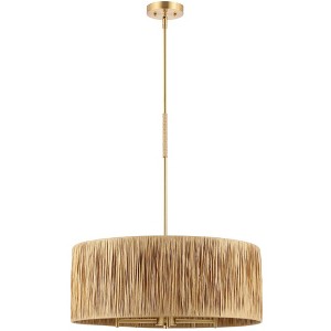 Colessa 5 Light 24" Pendant - PND4187 - Natural/Gold - Safavieh - 1 of 4