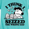 Girls' - Peanuts - Lucy I Seized The Wrong Day Fitted Short Sleeve Graphic T-Shirt - 2 of 4
