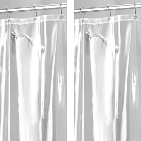 Mdesign X Long Waterproof Vinyl Shower Curtain Liner 96 Long 2