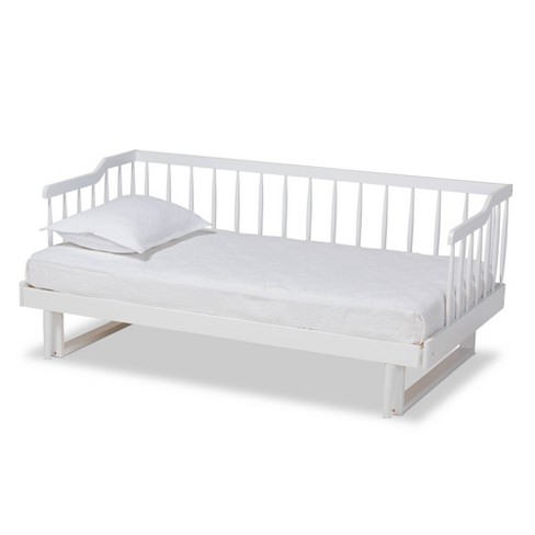 Twin To King Muriel Expandable Spindle Daybed White Baxton