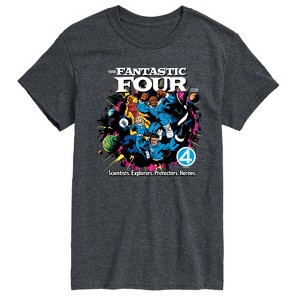 Men's - Marvel - Fantastic Four Vs Galactus Comic Book Cover Short Sleeve Graphic T-Shirt - 1 of 4