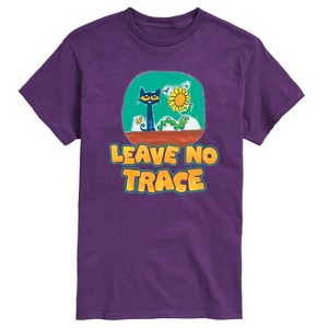 Men's - Pete the Cat - Leave No Trace Camping Short Sleeve Graphic T-Shirt - 1 of 4