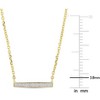 EVERLY JEWELRY | 10K Gold Children's Diamond Cluster Bar Necklace - Multiple Metal Color Options - 3 of 3