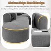 107.5" L-Shaped Chenille Sectional Sofa with 4 Cushions & Wide Stitching Design - 2 of 4