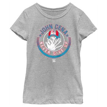 Girl's WWE John Cena Never Give Up Logo T-Shirt