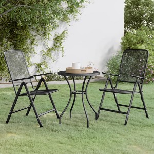 vidaXL Garden Dining Set Anthracite - 1 of 4