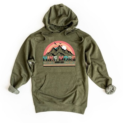 Simply Sage Market Women's Graphic Hoodie Hike More Worry Less Colorful