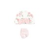 Hudson Baby Girls Thermal Preemie Layette Set 4pc Long Sleeve Outfit, Soft Pink Sage Rose, Preemie - 3 of 4