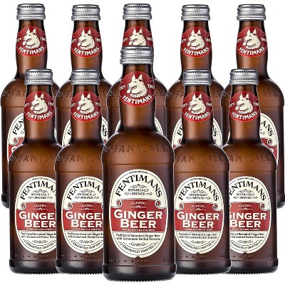 Fentimans Botanically Brewed Ginger Beer Sparkling Soda 9.3 fl oz Bottles – Premium Craft Soda/Mixer for Cocktails & Refreshing Drinks