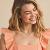 Minimalist Thin Gold Chain 18K Gold Thin Box Chain Necklace Short Small Gold Chain Choker Necklaces for Women - 2 of 4