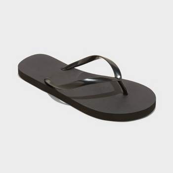 Women's Cali Flip Flop Sandals - Shade & Shore™ Black 9 : Target