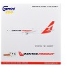 Boeing 767-300ERF Commercial Aircraft White with Red Tail "Gemini 200" Series 1/200 Diecast Model Airplane by GeminiJets - 3 of 3