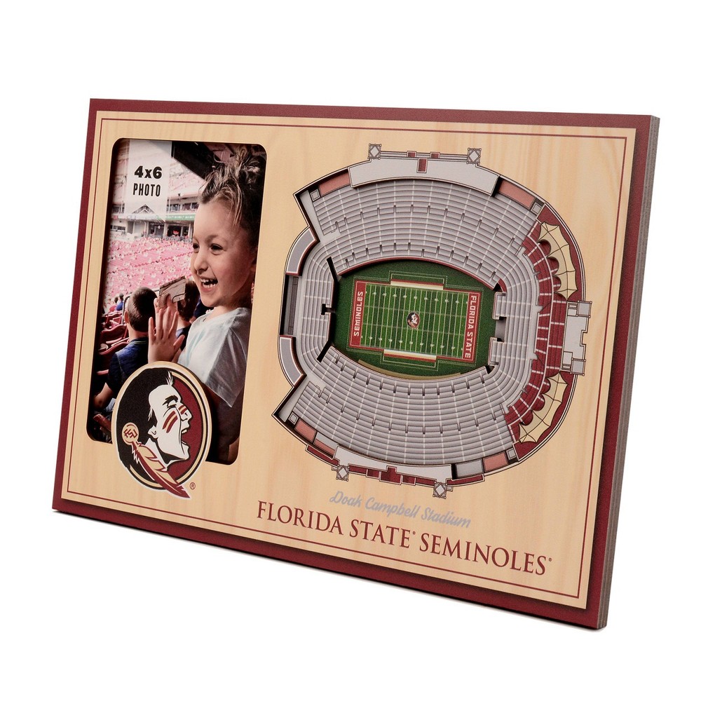 4" x 6" NCAA Florida State Seminoles 3D StadiumViews Picture Frame