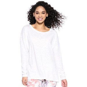 Felina Women's Velvety Soft Slub Long Sleeve Tee - 1 of 2