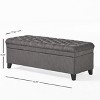 NicBex Polyester Storage Ottoman Bench,Upholstered Storage Ottoman with Button Tufted,Modern Storage Bench for Living Room,Bedroom - 3 of 4