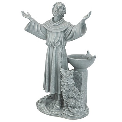 Design Toscano St. Francis's Garden Blessing Sculpture - Gray