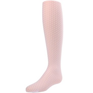 Memoi Girls' Zoe Zigzag Sheer Tights Black - 1 of 2