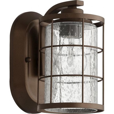 Quorum Lighting Ellis Glass Oiled Bronze Wall Sconce