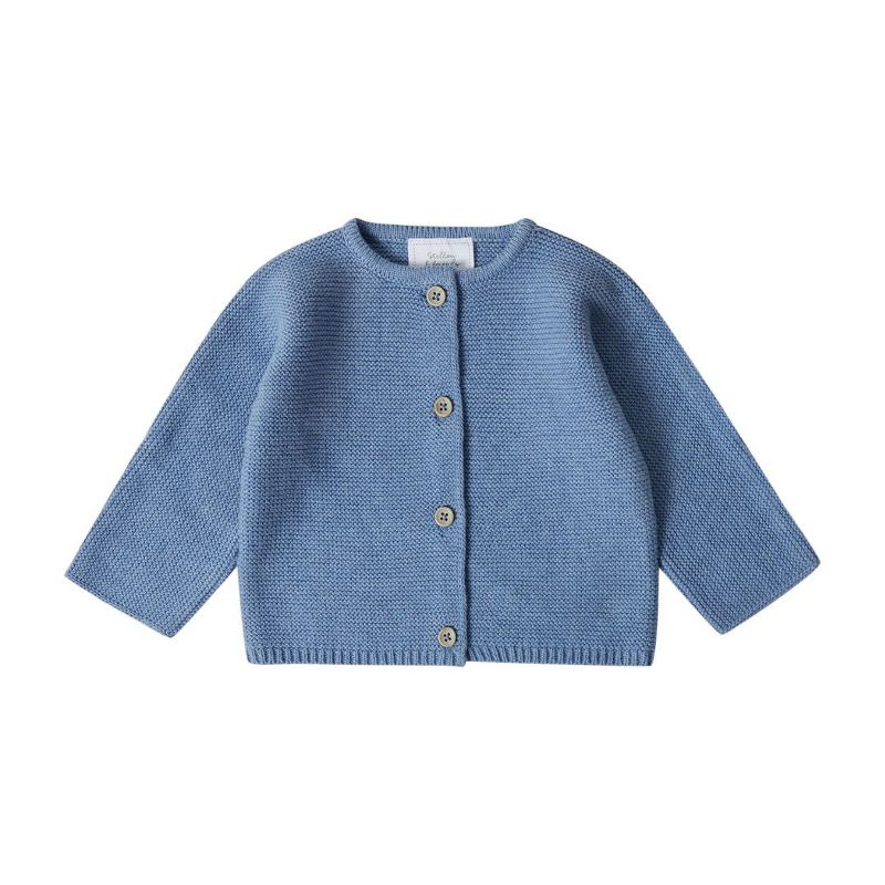 Stellou & Friends 100% Cotton Cardigan Sweater for Boys & Girls Ages 0-6 Years, 1 of 4