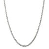 Black Bow Jewelry 3.5mm Sterling Silver Diamond Cut Solid Round Spiga Chain Necklace - 2 of 4