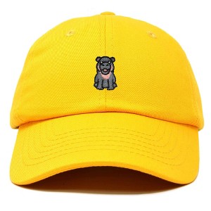 Dalix Hippo Embroidered Cotton Dad Hat Cute Animal Design Adjustable Baseball Cap for Everyday Wear Womens - 1 of 4