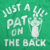 Mens Just A Lil Pat On The Back Graphic Tee Funny St Patricks Day T Shirt - Crazy Dog Men's T Shirt - image 2 of 4