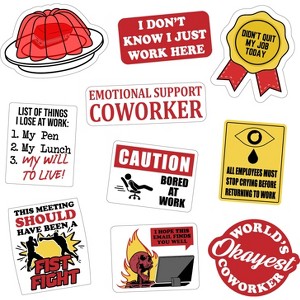 Office Sticker Extra Large Stickers for Adults Funny Adhesives with Memes - Crazy Dog  For the Office - 1 of 4