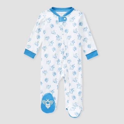 Burt's Bees Baby® Boys' Oink Oink Sleep N' Play - Aqua Blue Newborn