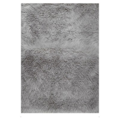 Faux Fur Non-Slip Fluffy Living Room Rug, 30" x 46"