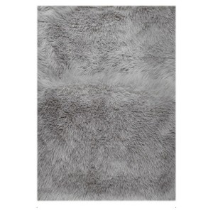 Faux Fur Non-Slip Fluffy Living Room Rug, 30" x 46" - 1 of 4