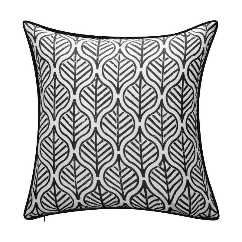 18"x18" Antique Tile Print Reversible Square Throw Pillow - Edie@Home, 3 of 8
