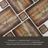 Pimpernel Lodge Coasters - Set of 6 Cork Backed Square Drink Coasters with Rustic Cabin-Inspired Artwork - Heat & Stain Resistant - 4 of 4