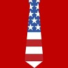 Men's Design By Humans Fourth Of July Simple American Flag Tie By FreshDressedTees T-Shirt - 2 of 2